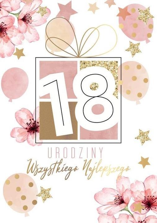 Produktbild Kukartka Karte B6 PR-353 Geburtstag 18