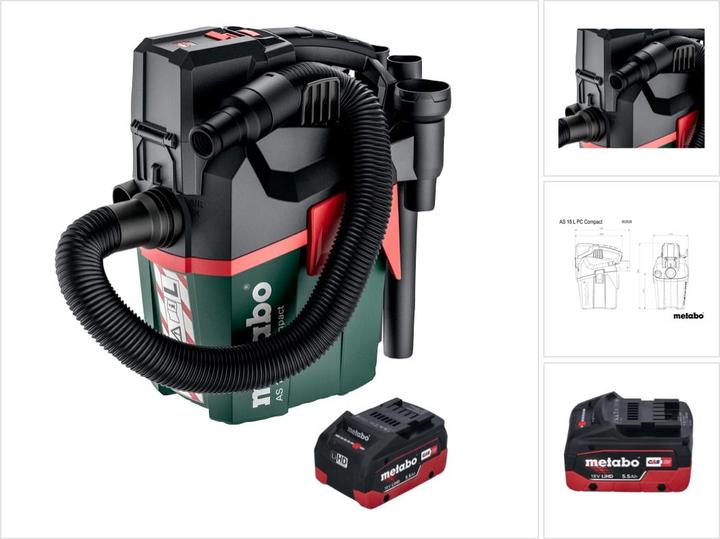 Metabo AS 18 L PC Compact (Wet dry vacuum cleaner)