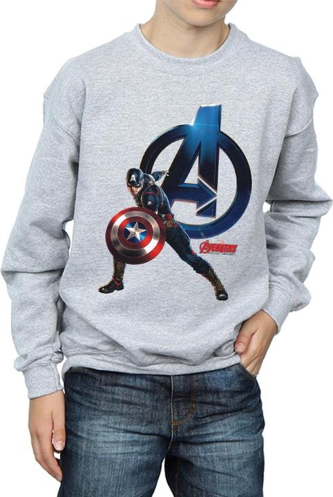 Produktbild Captain America Pose Sweatshirt Jungen (140, 146)