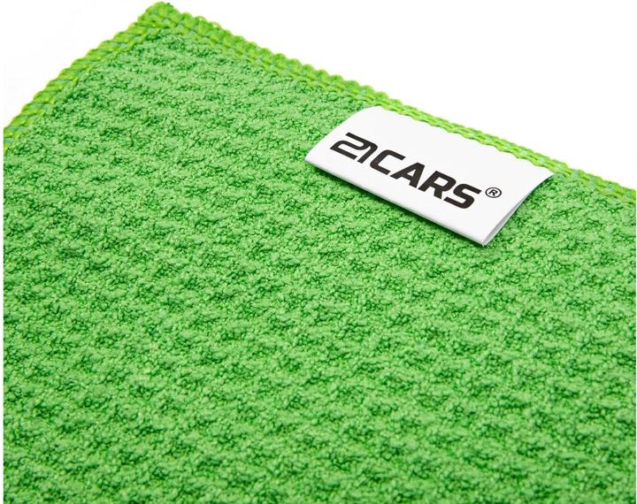 Actual product image 21cars Waffle microfibre cloth for windscreen cleaning