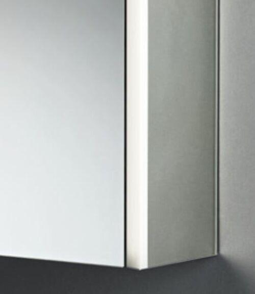Actual product image Laufen Frame 25 Mirror cabinet, vertical lighting, outside stop, 750x150x1000 (15 x 100 x 75 cm)