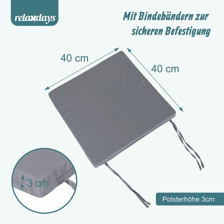 Productafbeelding Relaxdays 4x Stuhlkissen (40 x 40 cm)