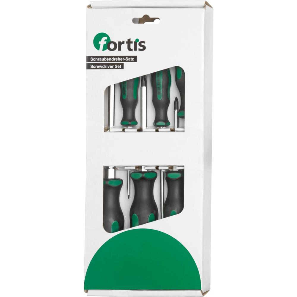 Magni, Schraubenzieher, Schraubendreher-Satz Schlagkappe Schlitz/PZ 6-teilig FORTIS (6-Kant)