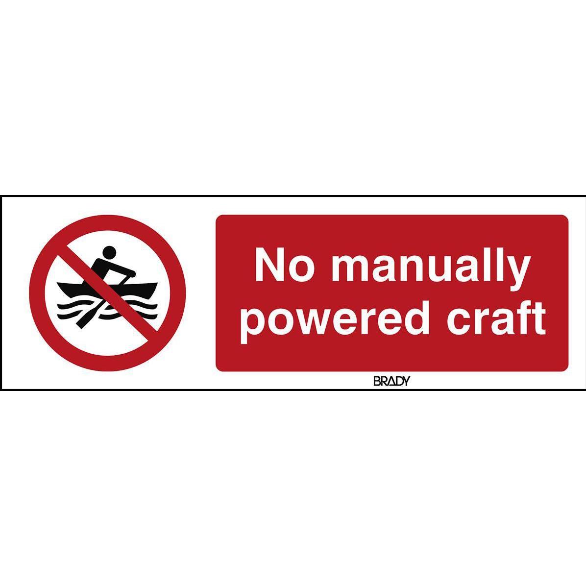 Brady, Sicherheitskennzeichnung, ISO Safety Sign - No manually