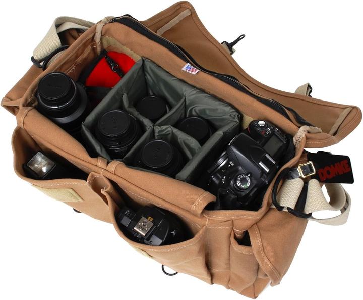Actual product image Domke Classic Camera Bags F-1X Little BIT Bigger Bag Camera Bag Sand/beige (Camera shoulder bag)