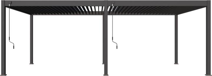 Produktbild Weide Pergola Deluxe Plus 3.6x7.2m mit Lamellendach Anthrazit (360 cm, 720 cm)