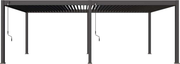 Actual product image Weide Pergola Deluxe Plus 3.6x7.2m with slatted roof anthracite (360 cm, 720 cm)