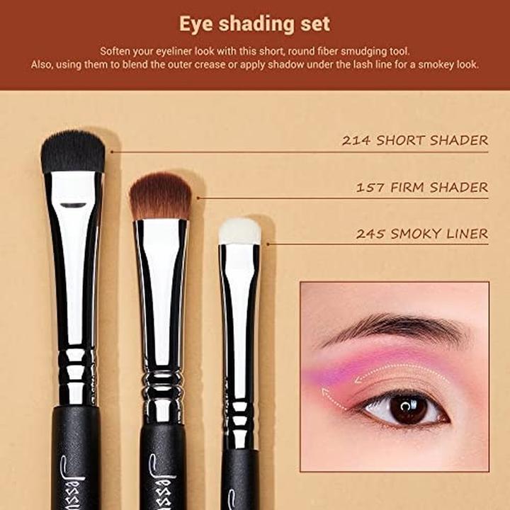 Produktbild NoName Lidschatten-Makeup-Pinselset 12er-Set Augen-Makeup-Pinsel Professionelle Premium (Augenbrauen)