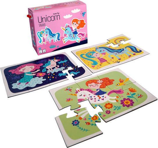 Actual product image Barbo Toys My first puzzle, 3 puzzles, 6, 9, 12 pieces. (27 pieces)