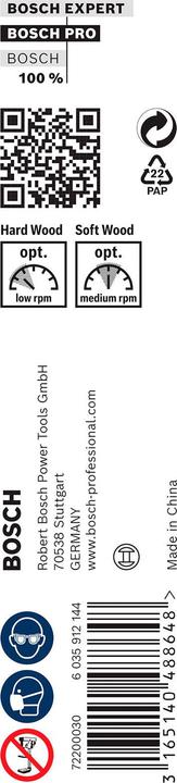 Produktbild Bosch Professional Zubehör PRO Wood Holzschlangenbohrer, 6 x 95 x160 mm (4.8 mm)