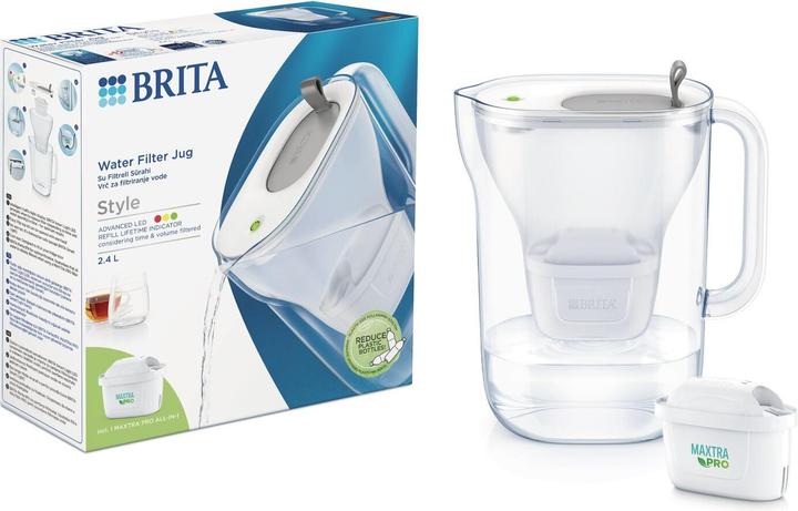 Produktbild Brita Proj. Style LED4W MXPro grau/weiss (2.40 l)