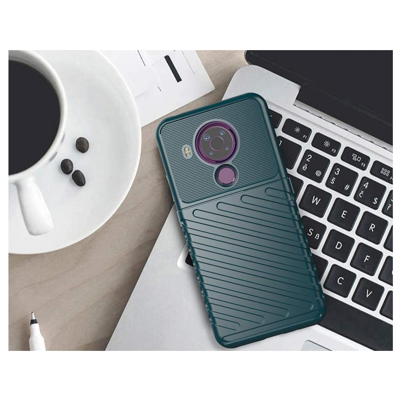 Thumbnail - Screenguard Nokia 5.4 SpaceCase Impact-Resistant Hülle (Nokia 5.4), Smartphone Hülle, Schwarz