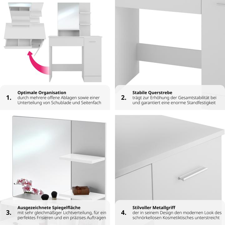 Image du produit tectake Zoe (40 x 90 x 138.50 cm)