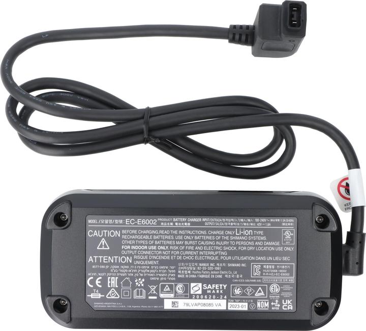 Produktbild Shimano E-Bike Ladegerät STEPS Ladegerät EC-E6002 - 36V 2A - Inklusive Netzkabel (E-Bike Ladegerät)