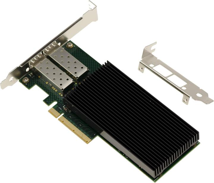 Actual product image Kalea-informatique 2-Port PCIe Fibre SFP+ LAN Controller Card with Intel Chipset - 10GbE Ethernet Network Adapter (Mini PCI Express)