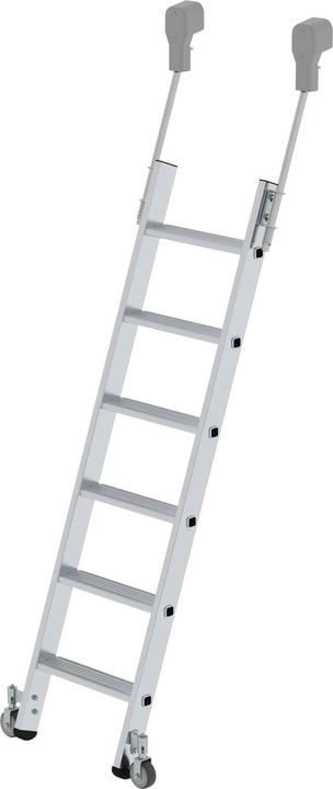 Produktbild Munk Stufen-Regalleiter fahrbar 6 Stufen (Regalleiter, 169 cm)