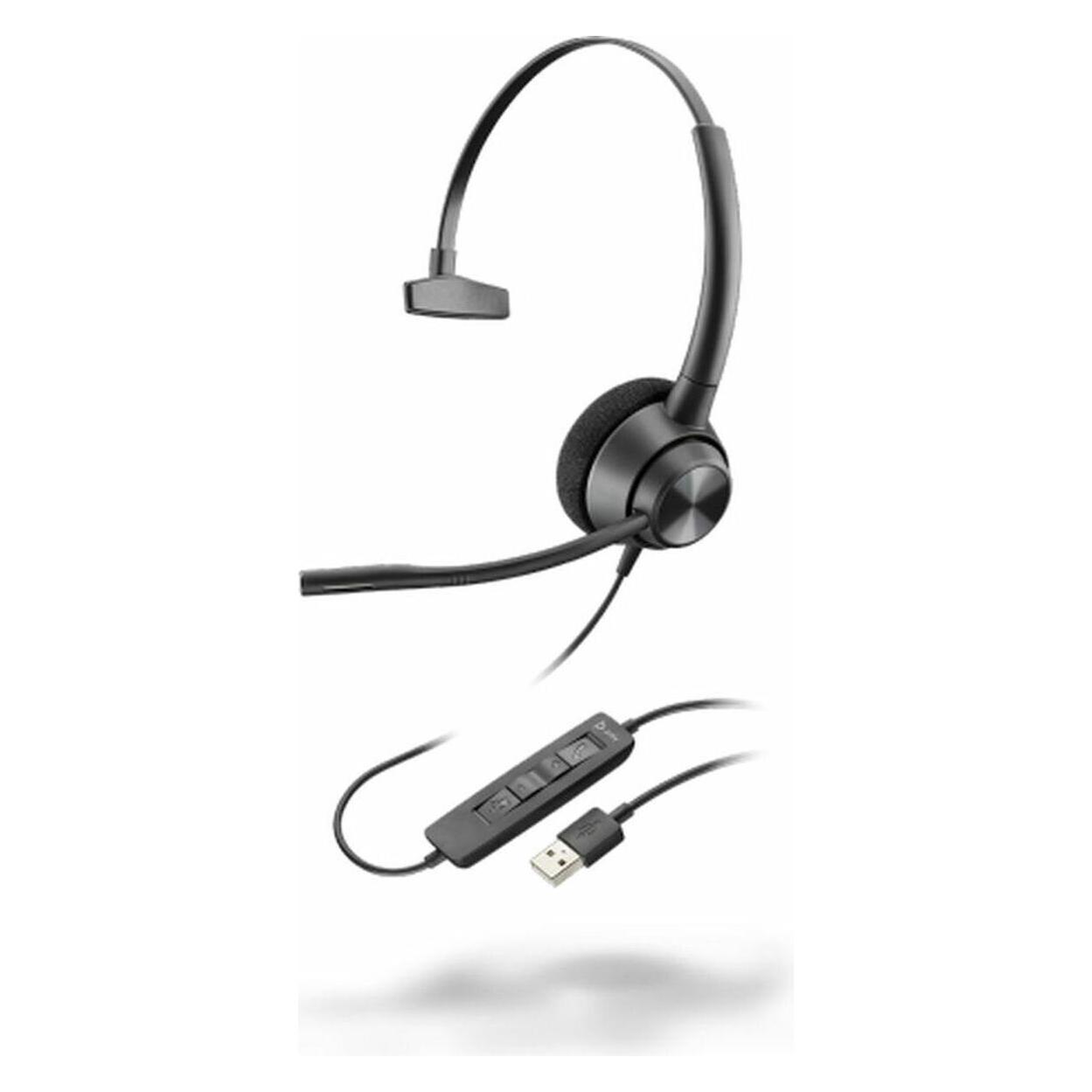 HP EncorePro 310 (Kabelgebunden, USB-A, Skype), Office Headset, Schwarz