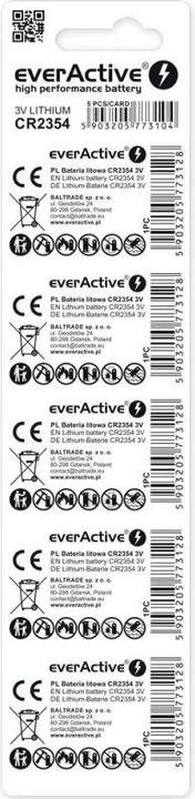 Actual product image Everactive High Performance Battery (5 pcs., CR2354, 560 mAh)