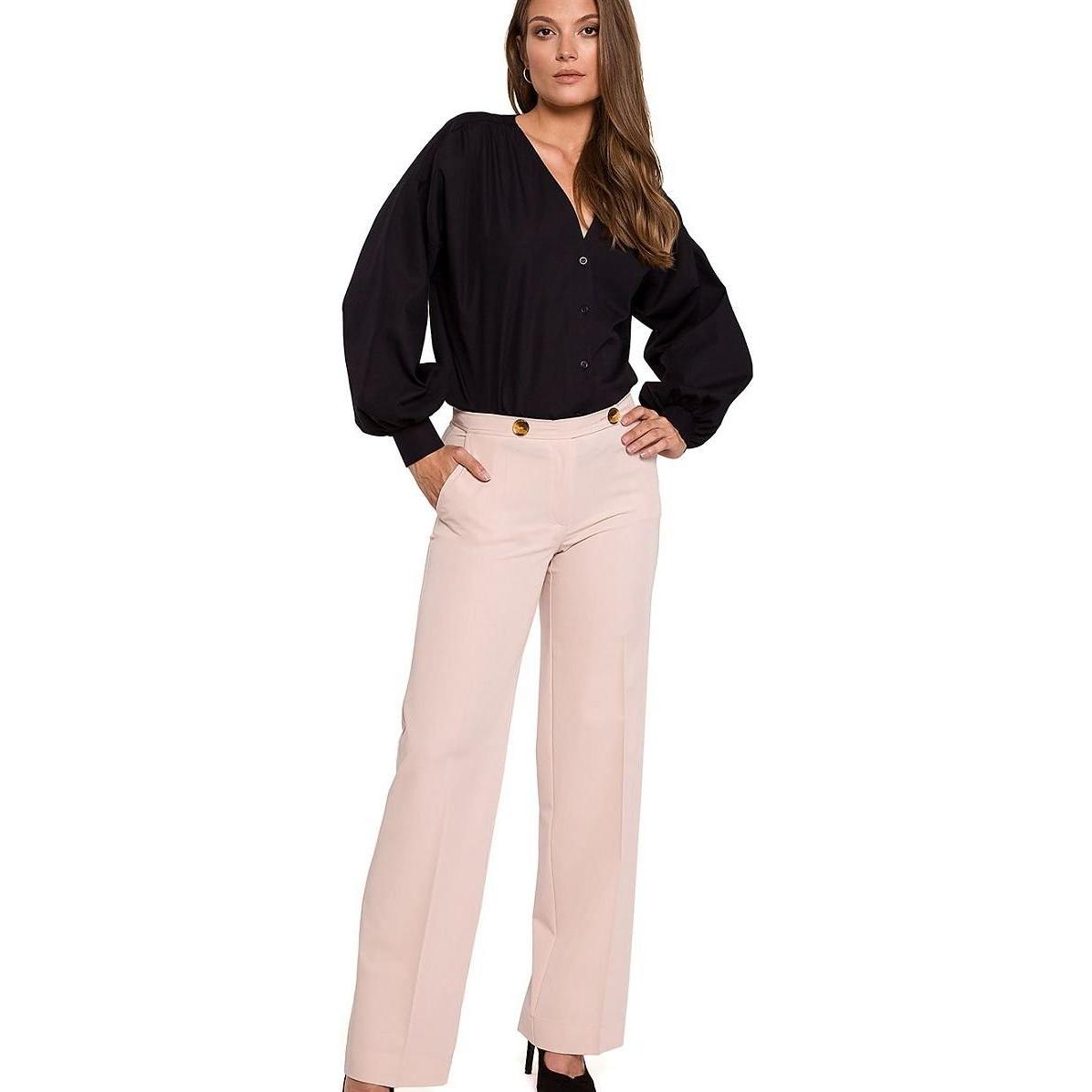 Makover, Damen, Anzug, Lange Hose, Beige, (S)