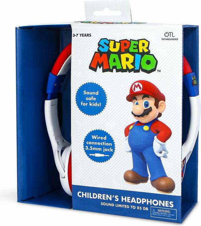 Actual product image OTL Technologies Mario White Premium Headphones