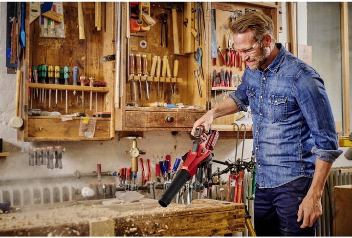 Actual product image Einhell Cordless leaf blower GE-ULB 18 Li E-Kit, 2.0 Ah battery (Rechargeable battery operated, Leaf blower)