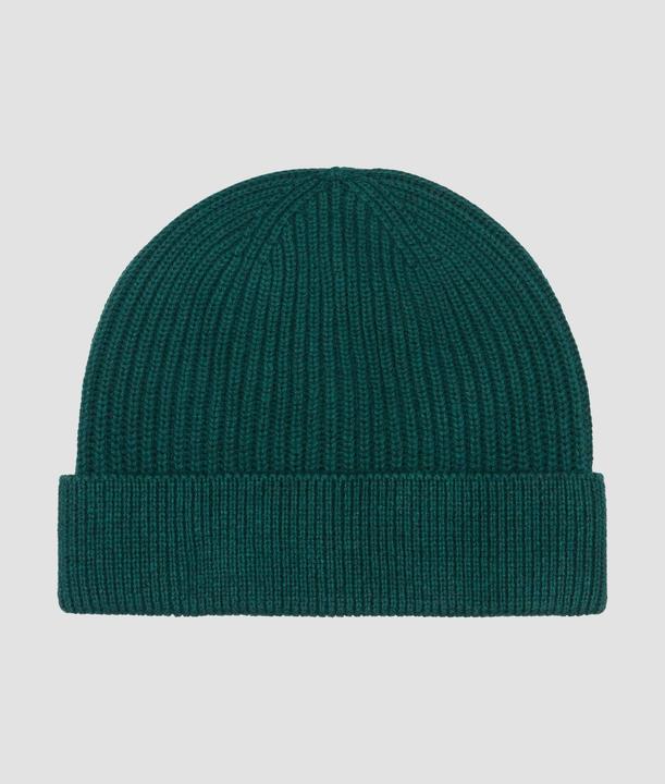 S.Oliver Mütze Baumwoll-Beanie mit Rippstruktur (One Size)