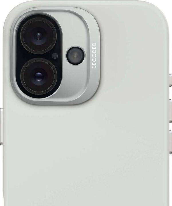 Immagine prodotto Decoded Backcover in silicone antimicrobico con MagSafe per iPhone 16 - Grigio (Apple iPhone 16)