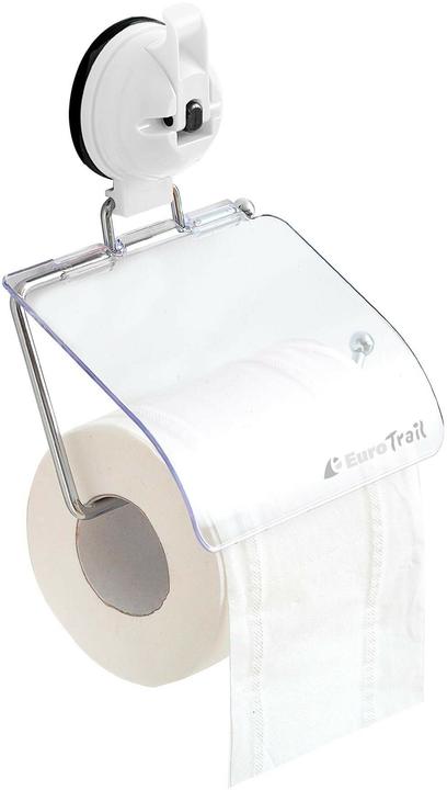 Produktbild Eurotrail WC-Rollen-Halter mit Saugnapf Weiss/Transparent