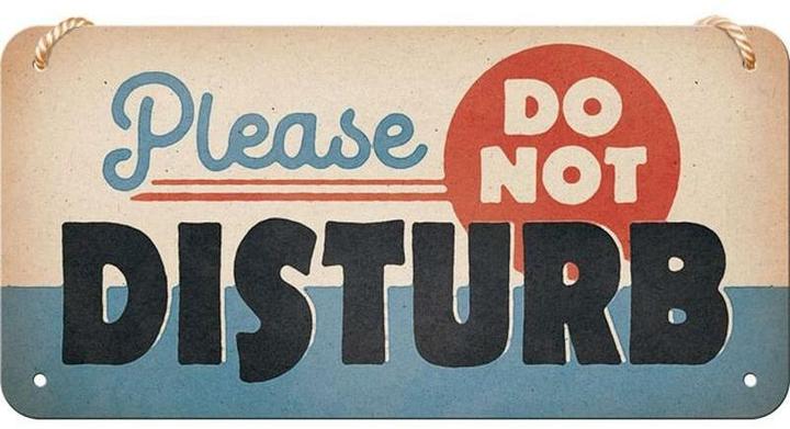 Produktbild Nostalgic-Art Merchandising Schild Do Not Disturb 20 x 10 cm, Metall (20 x 10 cm)