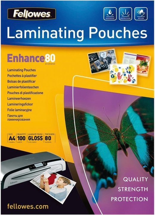 Image du produit Fellowes Améliorer 80 (A4, 100 pièce(s), 80 µm)
