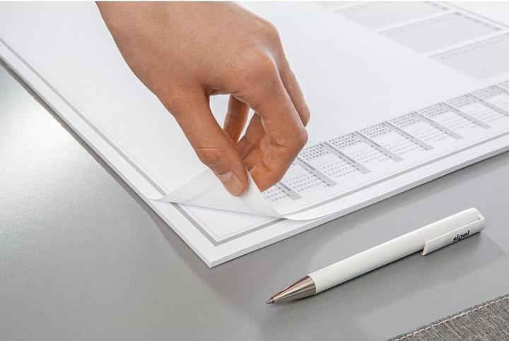 Immagine prodotto Sigel Schreibtischunterlage Lilac 2026/2027/2028 weiss/lila Papier 59,5 x 41,0 cm, 30 Blatt