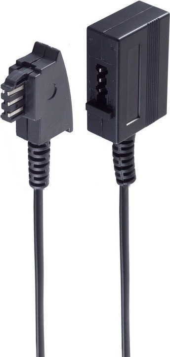 Actual product image Shiverpeaks ®-BASIC-S--Phone extension, TAE F plug to TAE F coupling, 15m