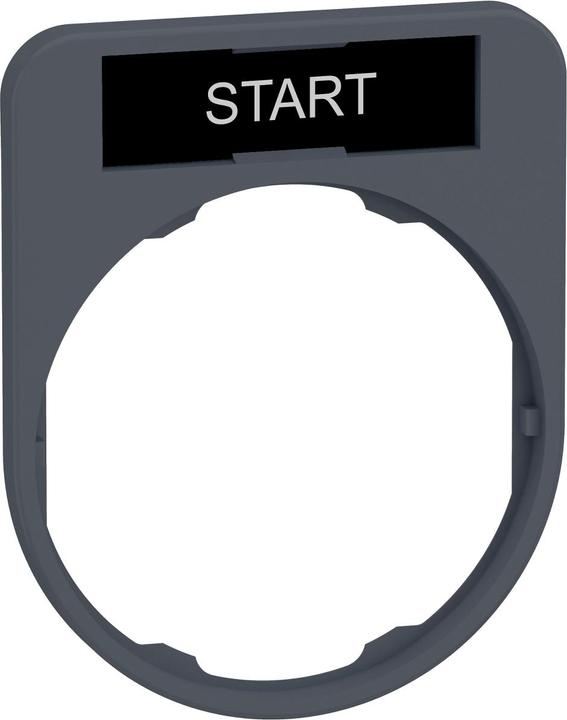 Actual product image Schneider Electric Sign holder 40x50mm, with START sign, ZBYF2303
