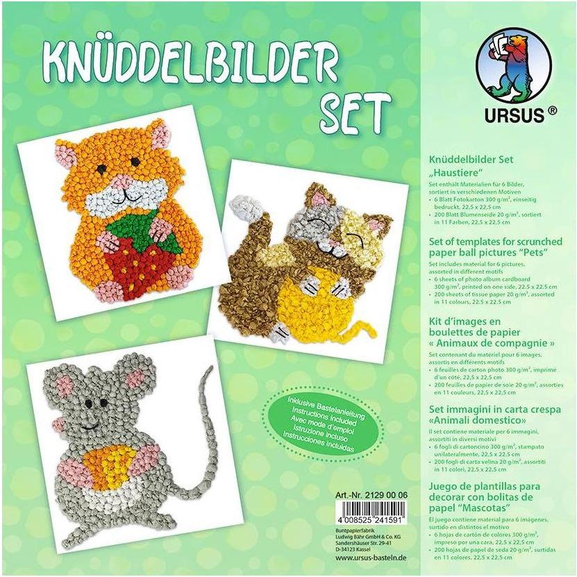 Ursus Bastelset Knüddelbilder Haustiere
