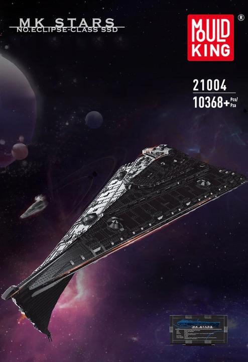 Actual product image Mould King battleship Eclipse