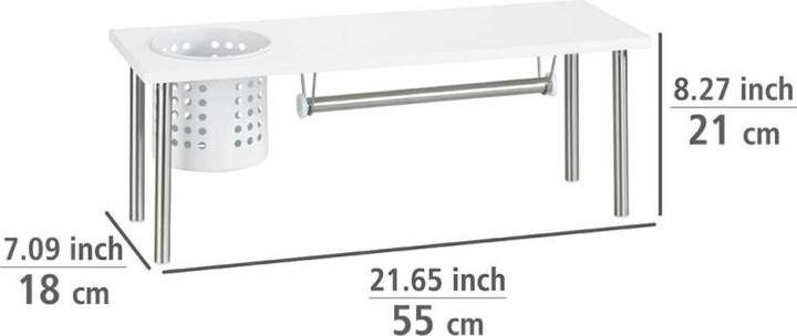 Wenko Küchenregal Blanco (55 x 18 x 21 cm)