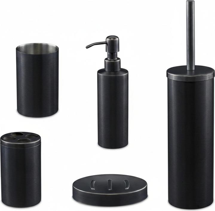 Actual product image Relaxdays 5-tlg. Badezimmer-Set