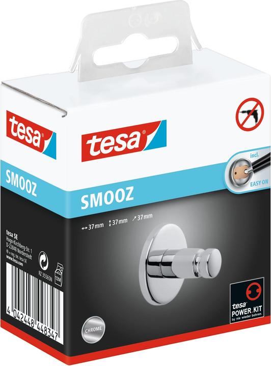 Actual product image tesa SMOOZ towel hook incl. adhesive solution without drilling