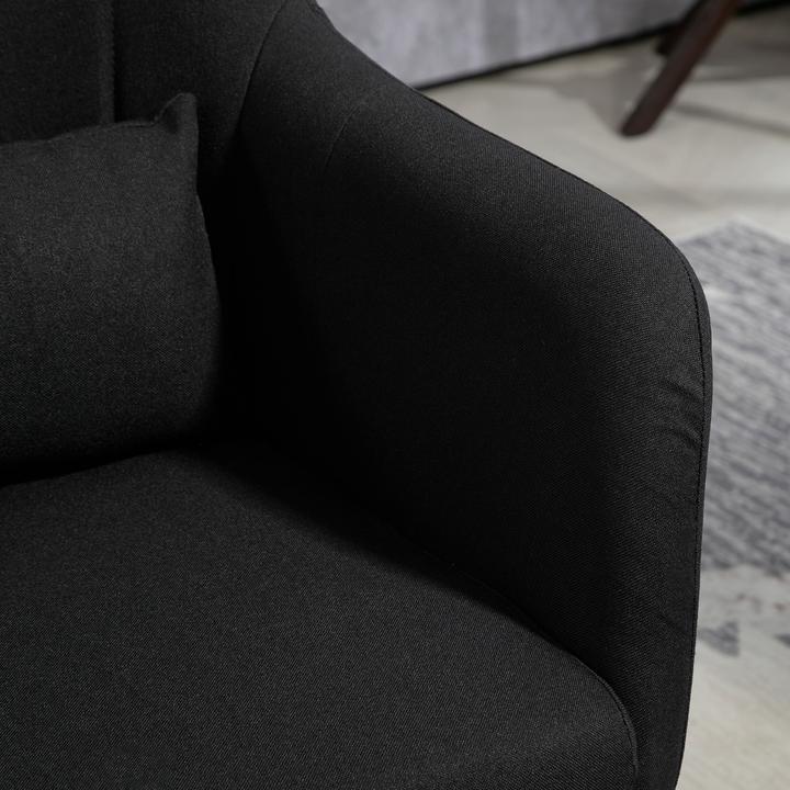 Produktbild Homcom Sessel Polyester Schwarz