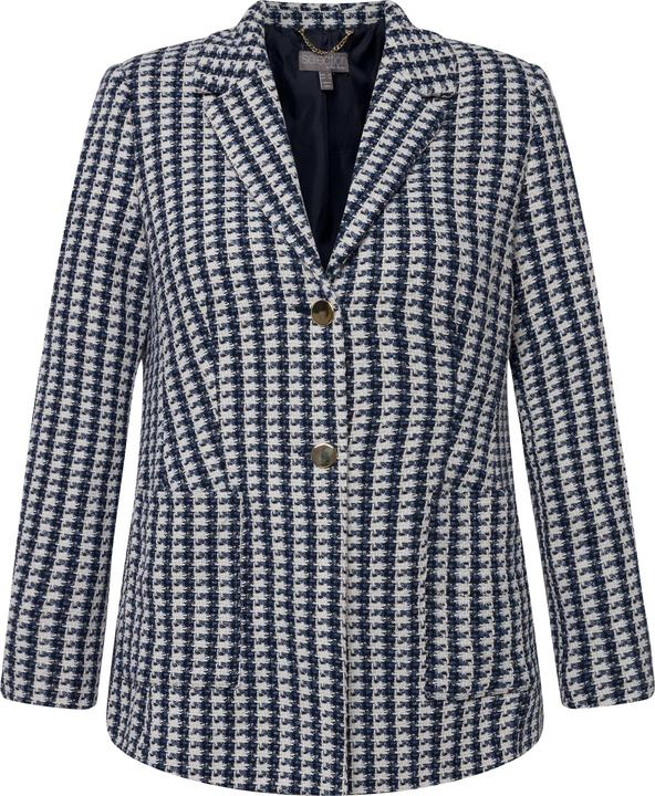 Immagine prodotto Ulla Popken Blazer dal taglio leggermente sciancrato in bouclé con revers (44)