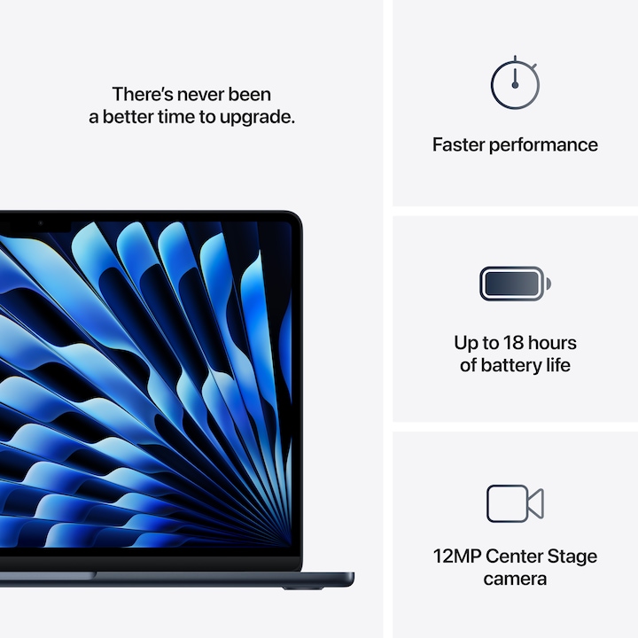 Produktbild Apple MacBook Air – 2025 (13.60", M4, 16 GB, 256 GB, DE)