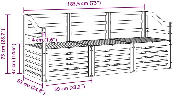 Produktbild vidaXL Gartenmöbel-Sets