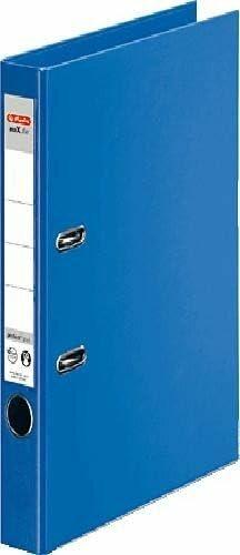 Actual product image Herlitz Folder maX.file protect plus, spine width: 50 mm, blue DIN A4, full PP plastic cover, edge (A4, 50 mm, 1 pcs.)