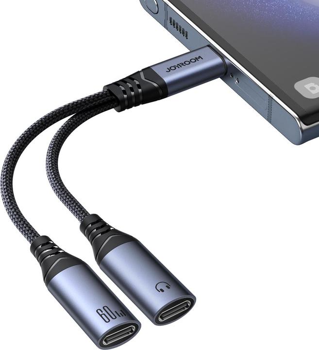 Immagine prodotto Joyroom 2-in-1 Audio Adapter USB-C to Dual USB-C Cable (USB tipo C, USB tipo C)