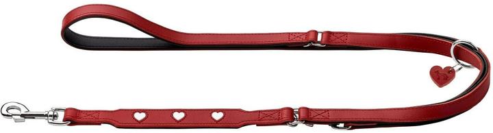 Hunter Verstellbare Führleine Love, 18/200, Rot/Schwarz, Breite: 1.8 (Hund, Allgemein)