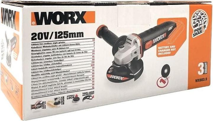 Actual product image Worx WX803.9 (125 mm)