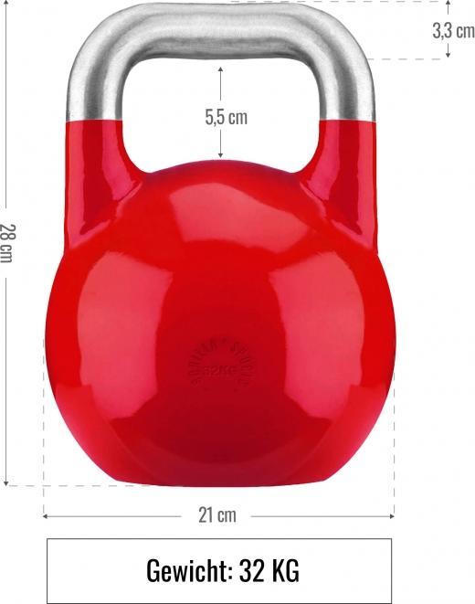 Produktbild Gorilla Sports Kettlebell Competition (1 x 40 kg, 1 x 32 kg, 1 x 20 kg, 1 x 24 kg, 1 x 28 kg, 1 x 8 kg, 1 x 16 kg, 1 x 12 kg)