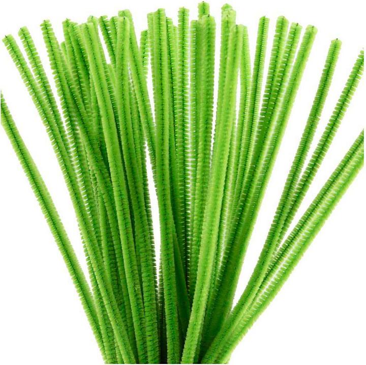 Image du produit Creativ Company Chenilledraht 50 Stück, Hellgrün, Länge: 30 cm (0.30 m)