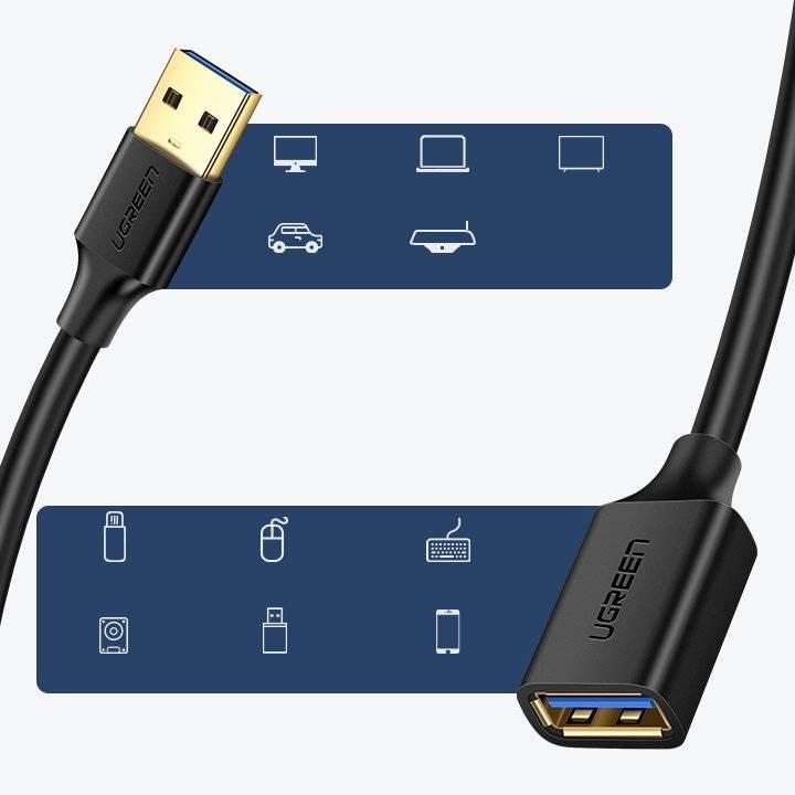 Produktbild Ugreen USB A — USB A (2 m, USB 3.0)
