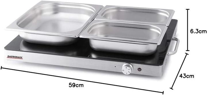 Actual product image Gastroback Hotplate design